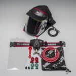 Õhutoitega visiir vööga