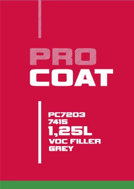 ProCoat PC7202+7415 VOC Filler 4:1 hall Stand A+B 1,25L