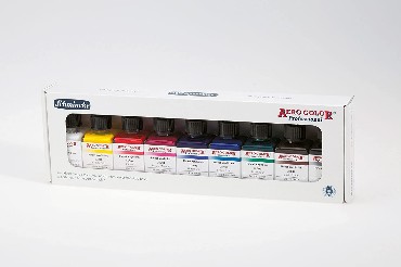 Aero Color PRO Airbrush Ink komplekt 9 värvi, 28ml
