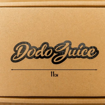 DJVNSL1 Dodo Juice logo kleepekas, must