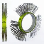 Monti tugevdatud vöö laimiroheline 11mm